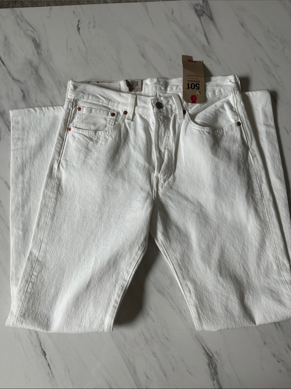 Levi's Straight Leg Men's Jeans - White